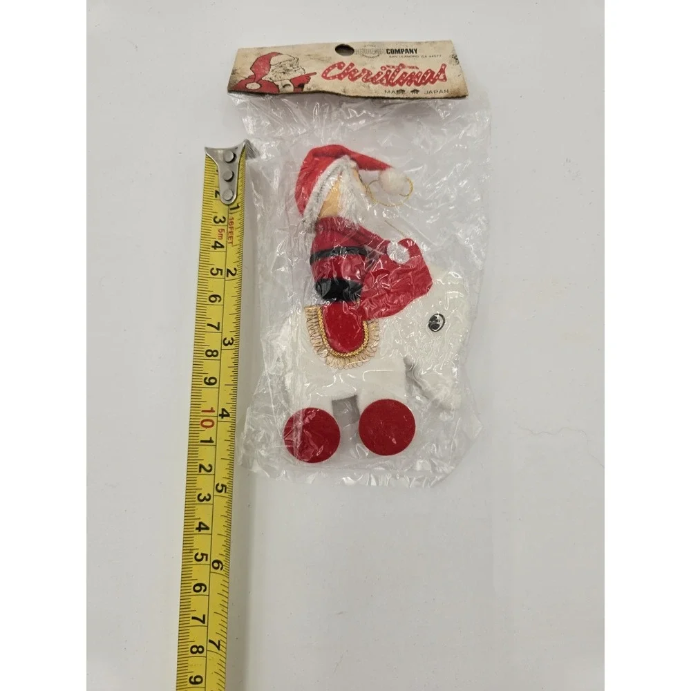 Vintage Behrendt Company Santa on horse ornament Japan‎ New in package